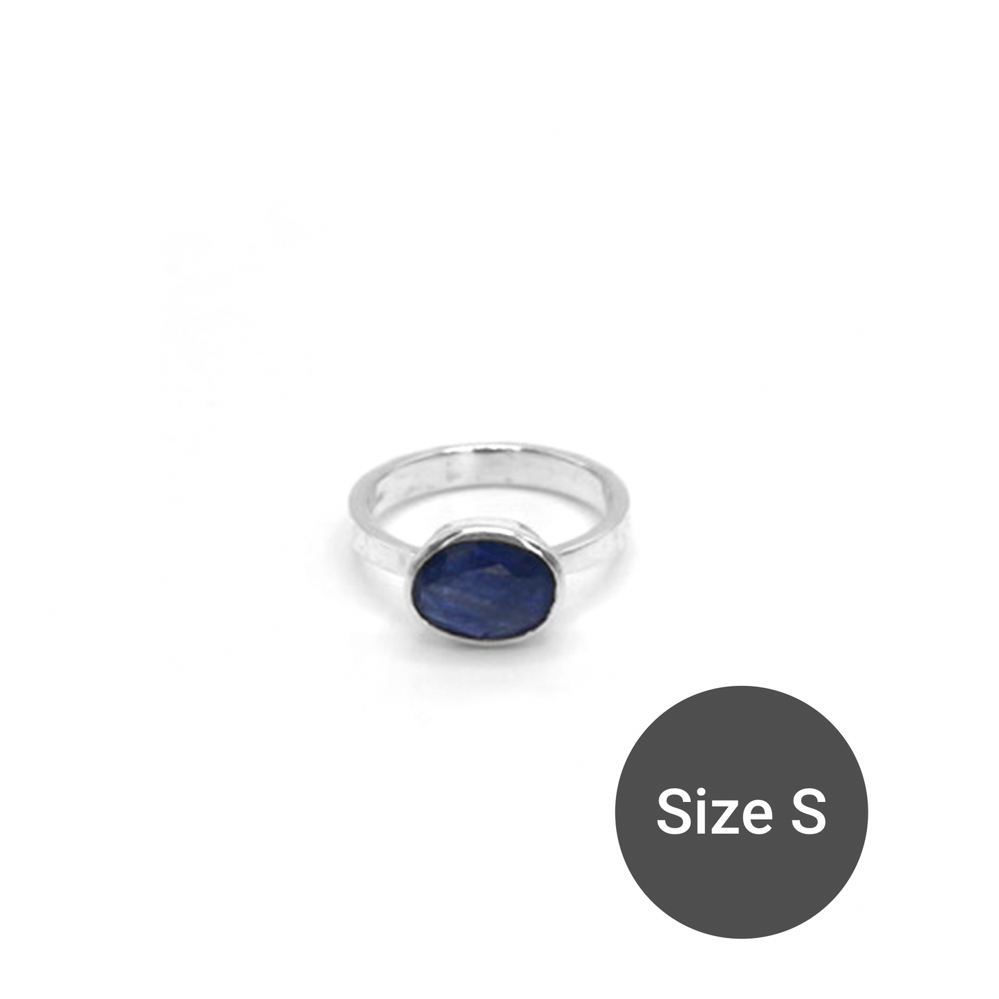 South African Sapphire Limited Edition Hammered Sweetie Ring