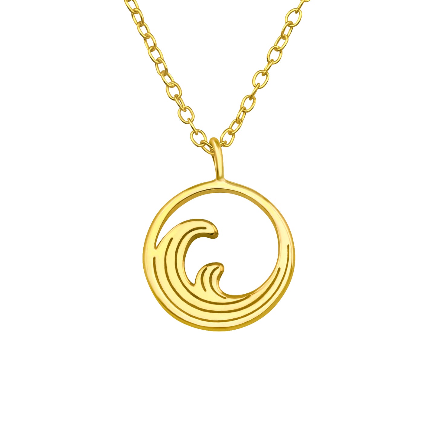 Ocean Necklace, 24ct Gold Plated