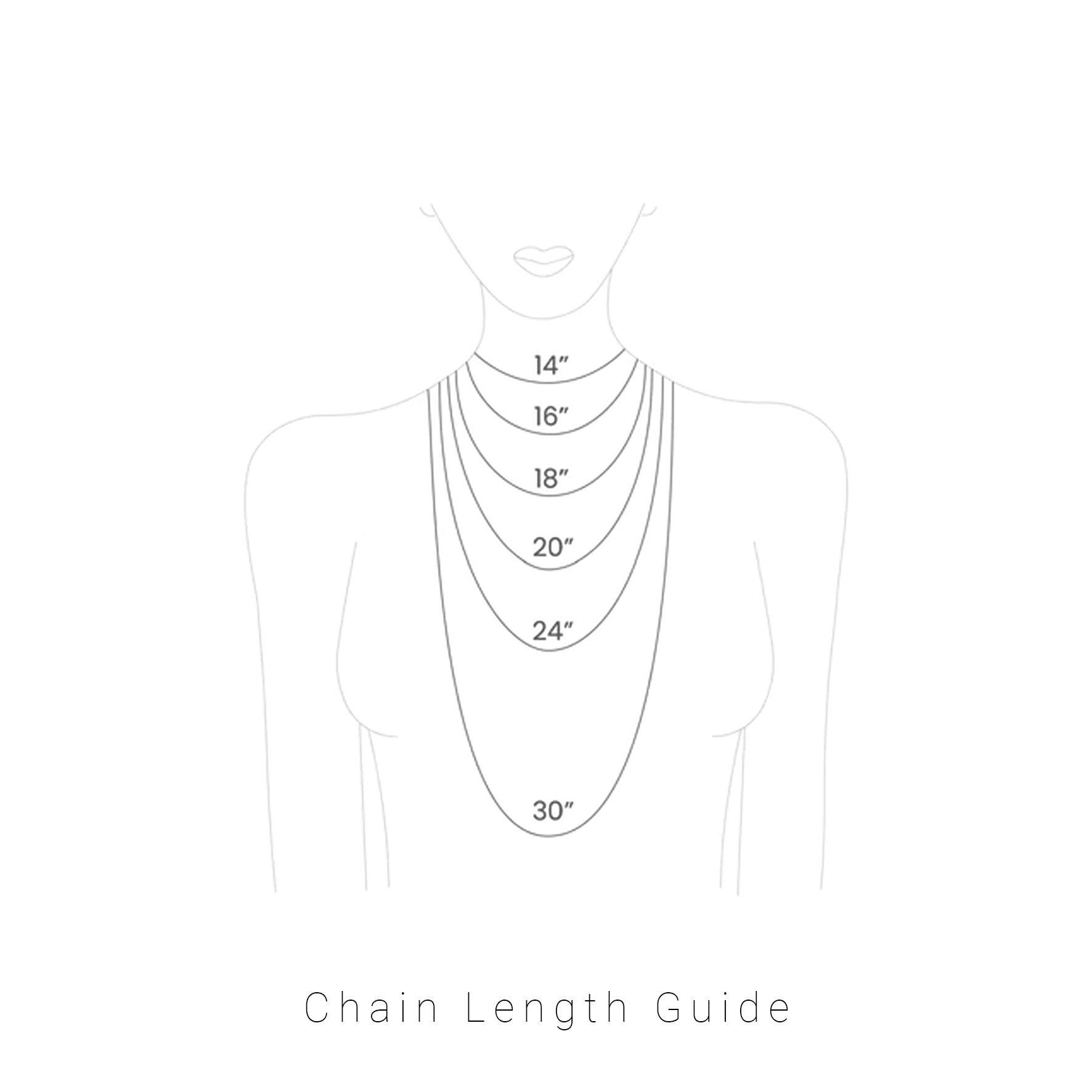 Necklace Chain Length Chart – Fine Jewelry by Anastasia Savenko