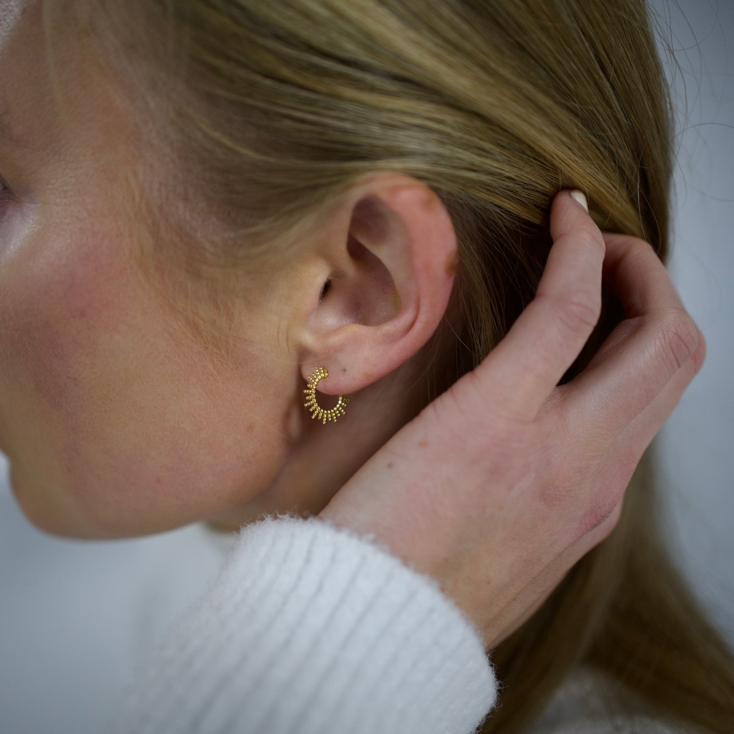 Capillary Hoops, 24ct Gold Plated