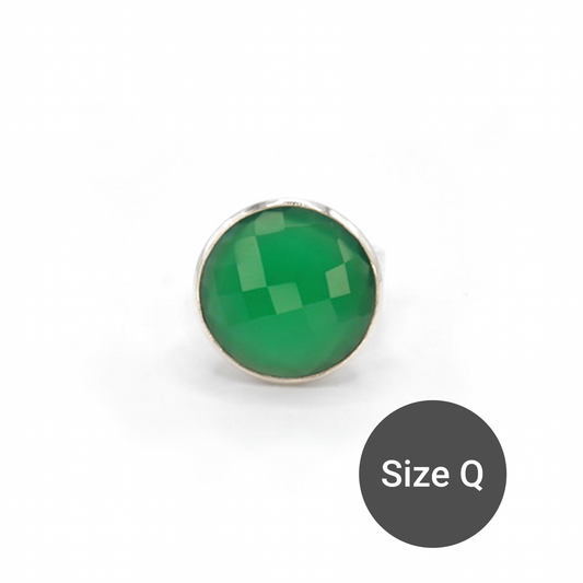 Green Onyx Cinderella Ring