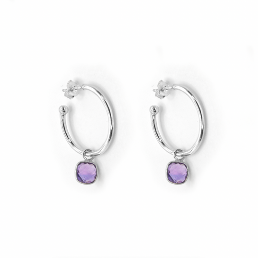 Purple Amethyst Sweetie Hoops