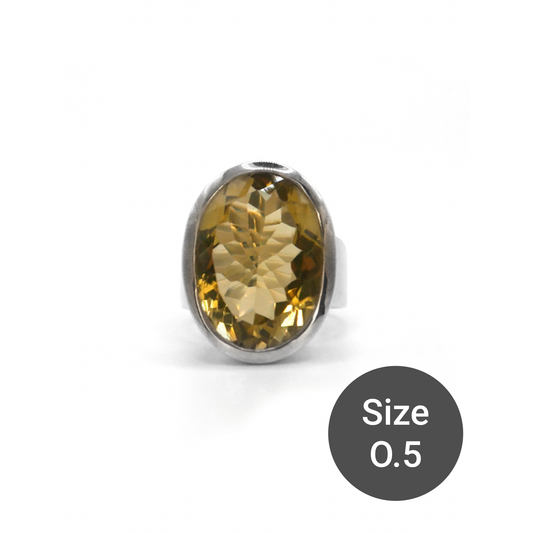 Sophie, Yellow Quartz Cinderella Ring