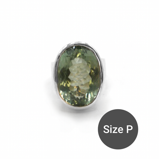 Green Amethyst Maxi Cinderella Ring