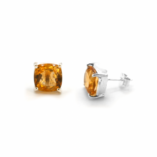 Citrine Stud Earrings