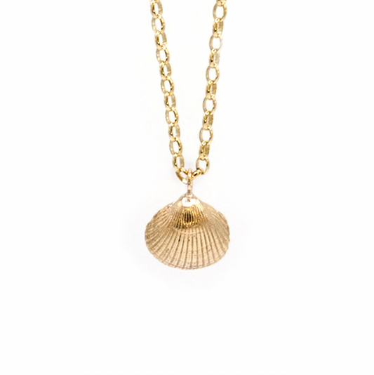 Bamburgh Maxi Shell Necklace, Gold
