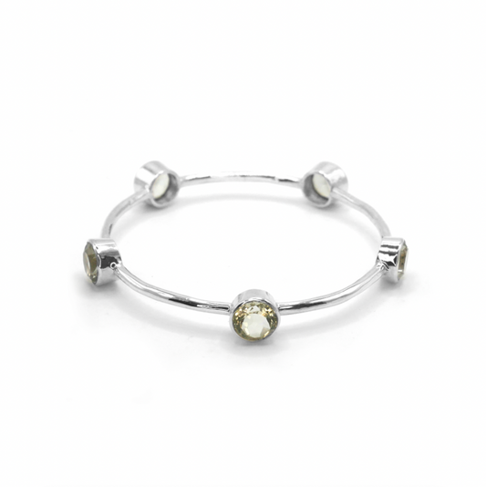 Green Amethyst Bangle