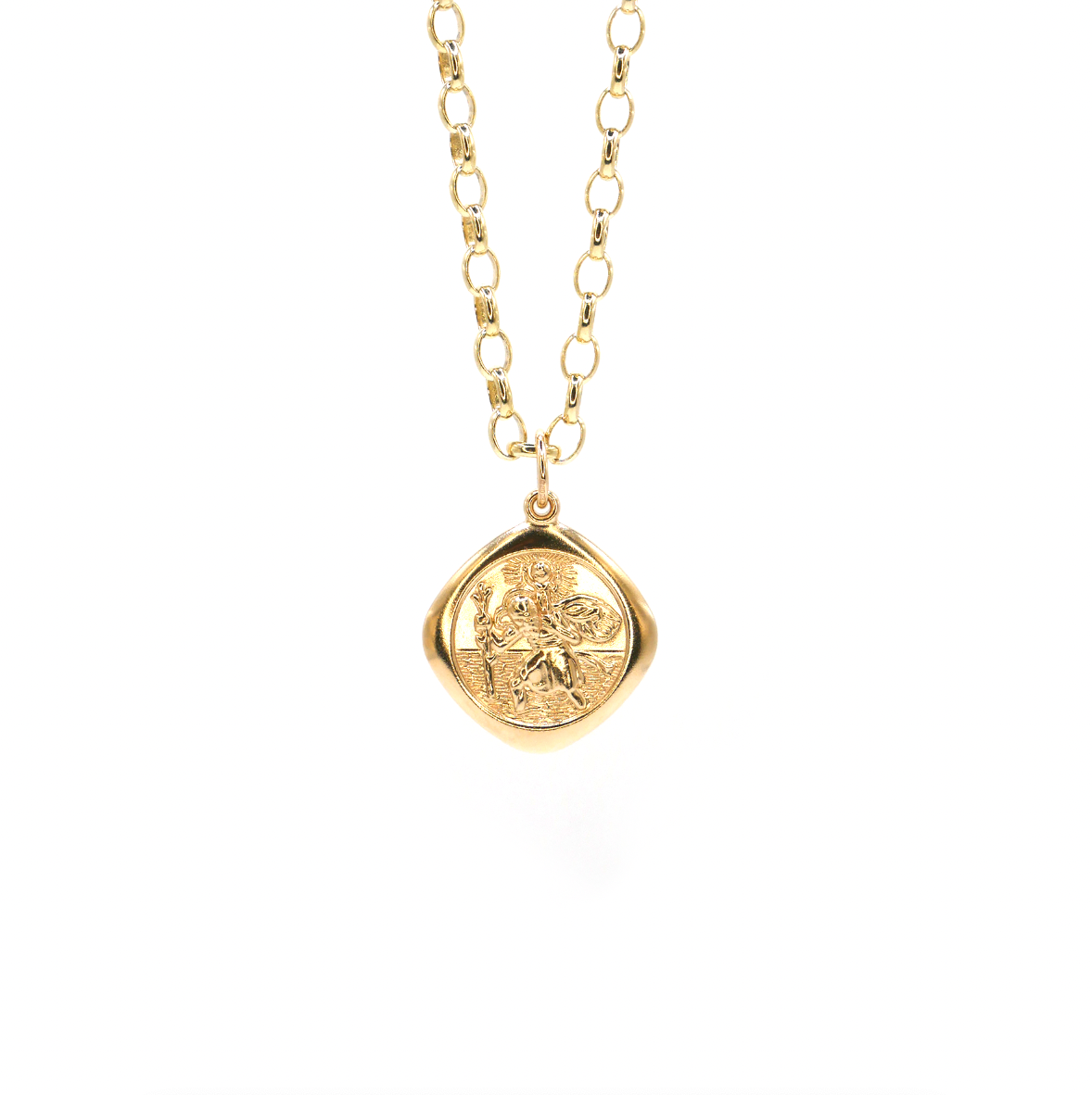 Maxi St. Christopher Necklace, 9ct Solid Gold