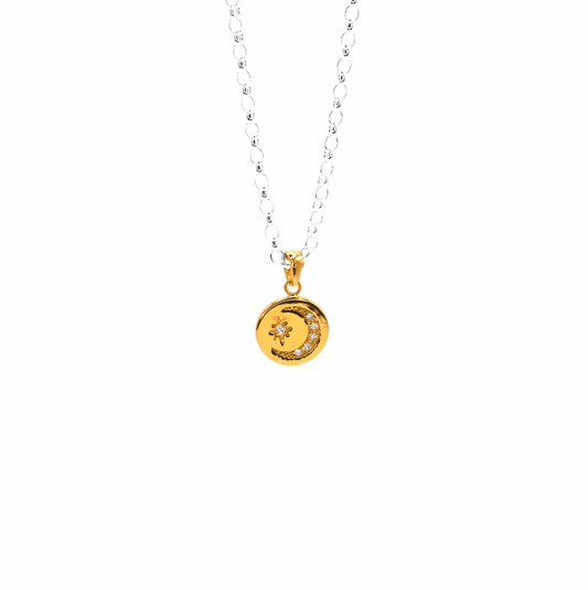 24ct Gold Plated Night Sky Necklace