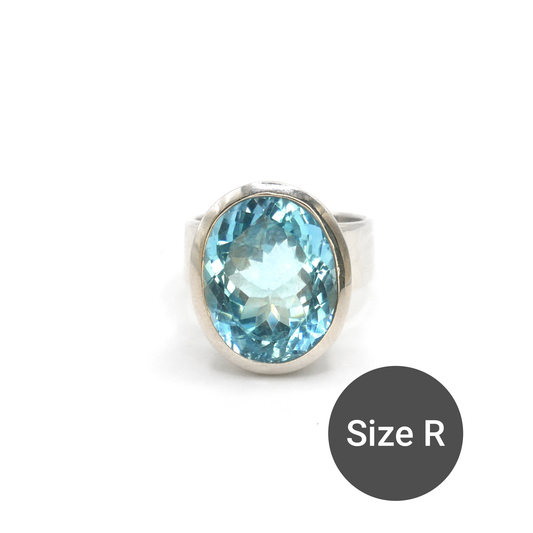 Sky Blue Topaz Cinderella Ring