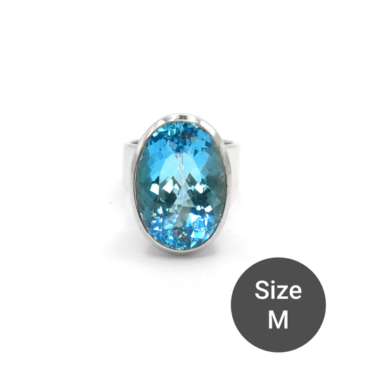 Sky Blue Topaz Cinderella Ring